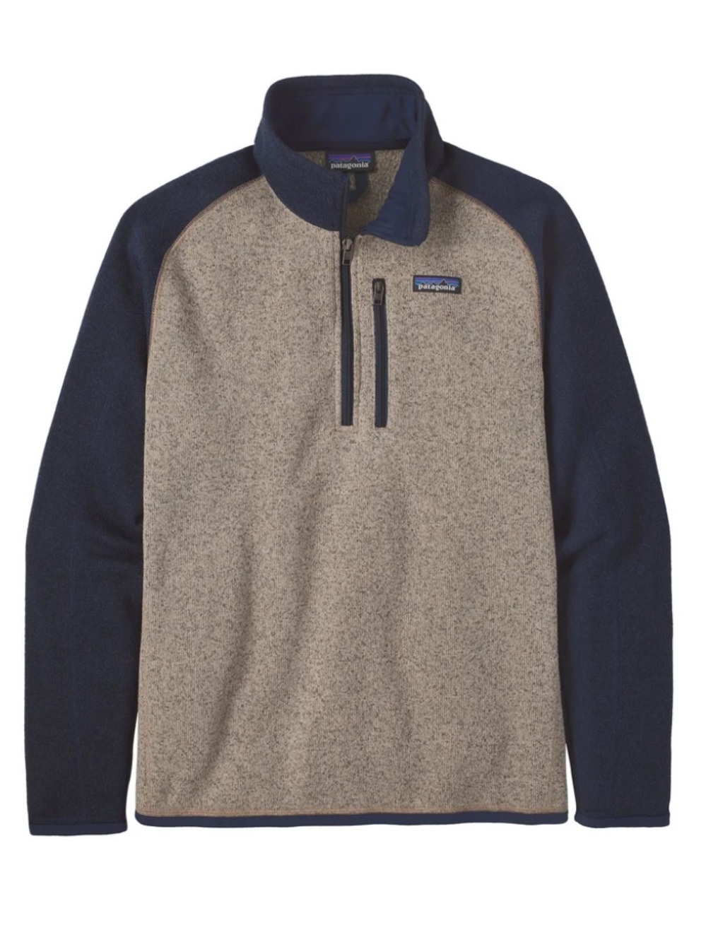 Patagonia Better Sweater Quarter Zip Navy and Gray Men’s S office outdoors